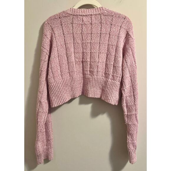 Free People FP Beach Womens Declan Sweater sz. M in Pink Rose - Picture 2 of 7